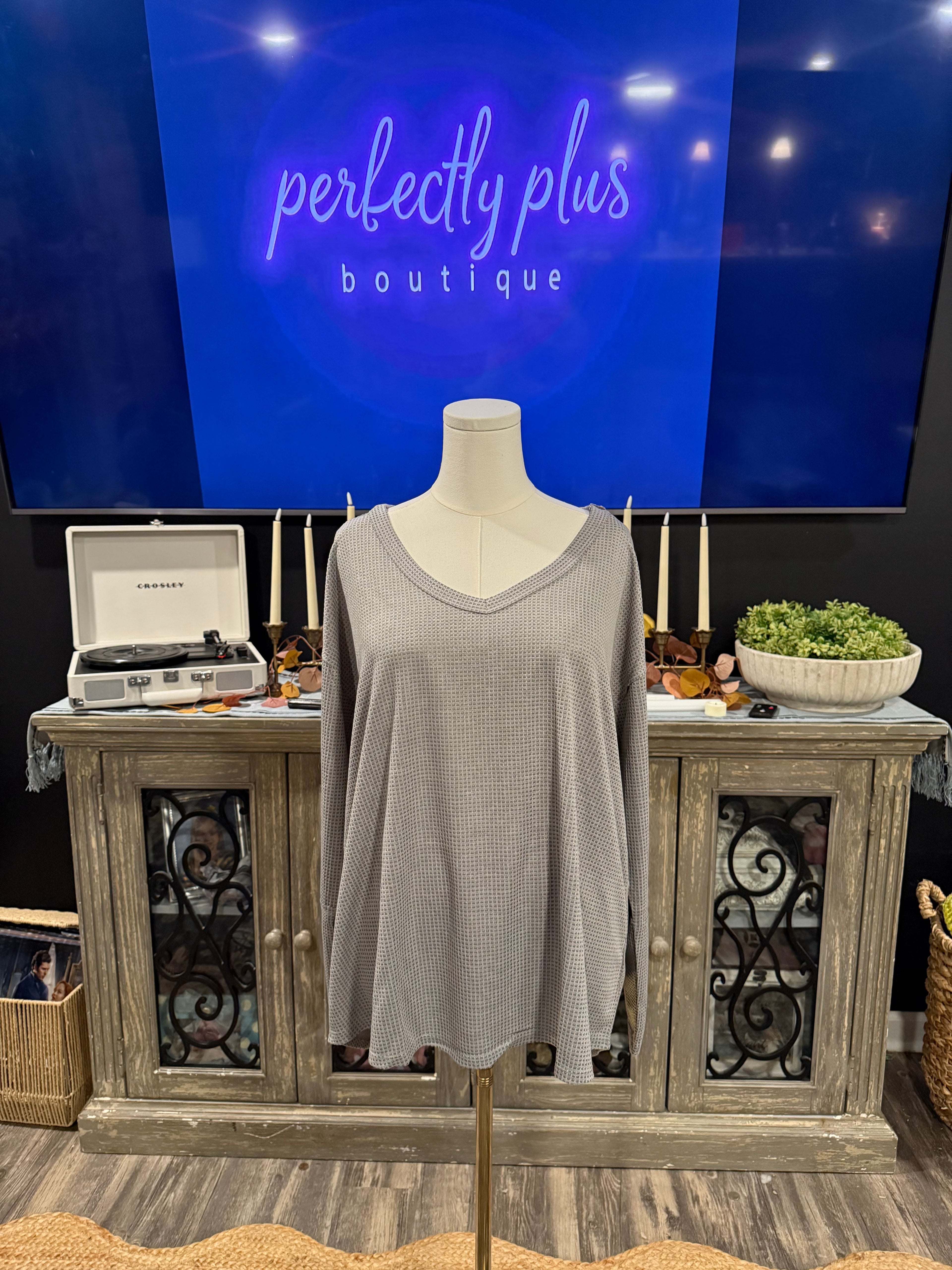 Andree By Unit Waffle Long Sleeve Shirt