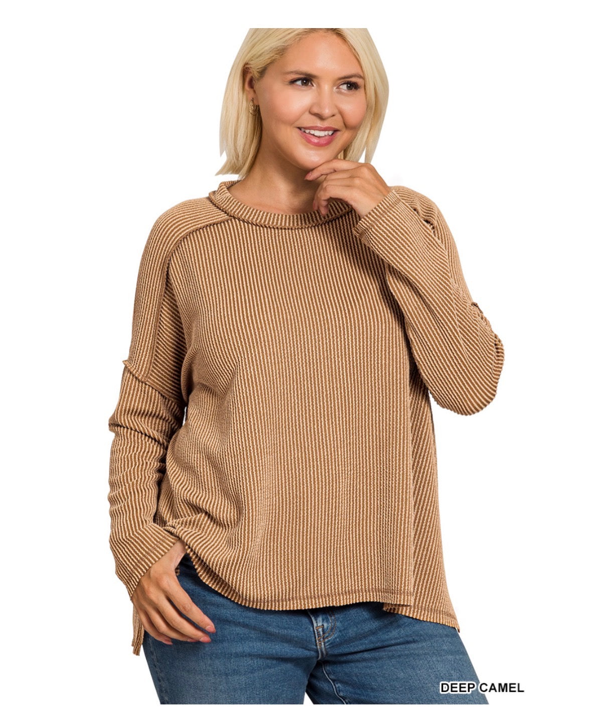 Zenana Ribbed Loose Fit