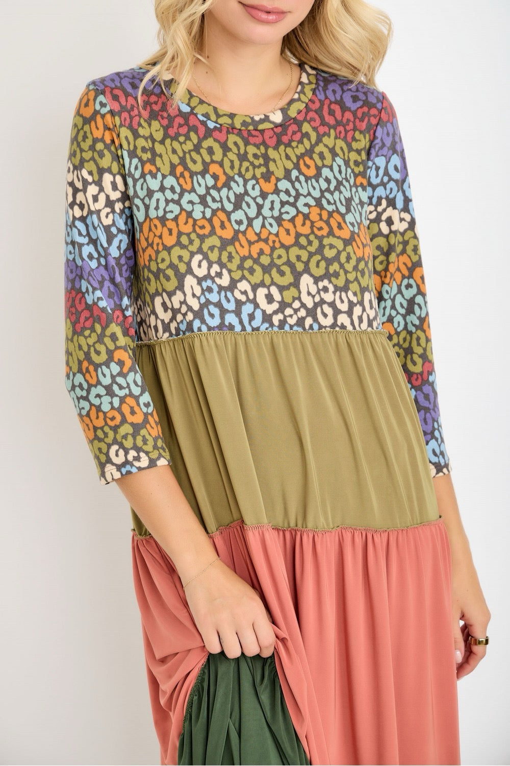 Spring Safari Tiered Dress