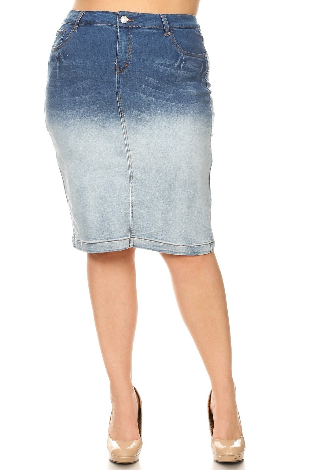 Be Girl Ombre Short Denim Skirt