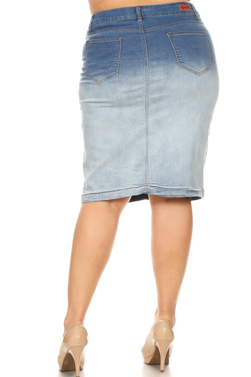 Be Girl Ombre Short Denim Skirt