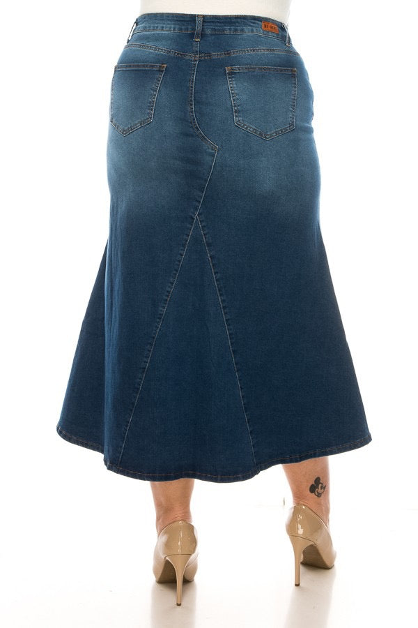 Be Girl Long Flare Hem Skirt
