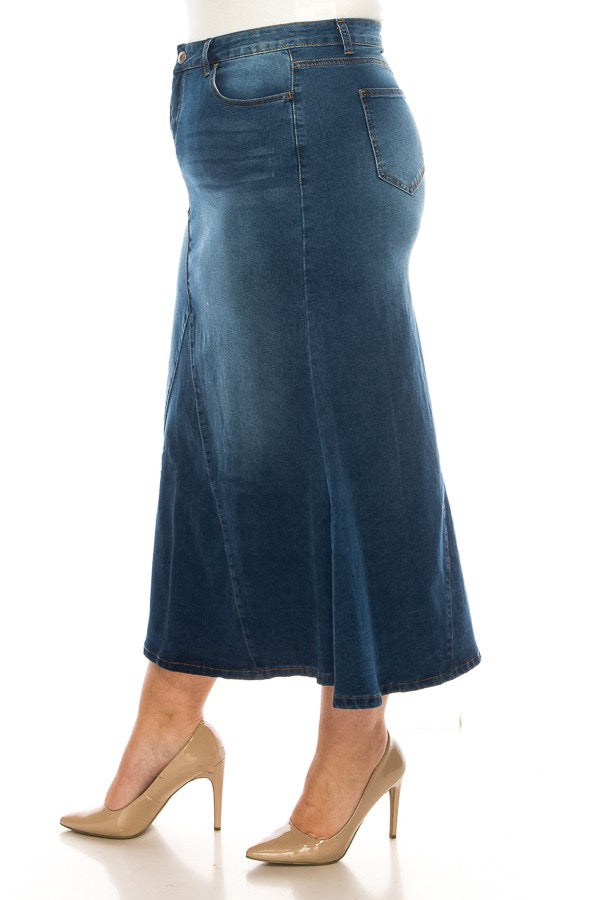 Be Girl Long Flare Hem Skirt