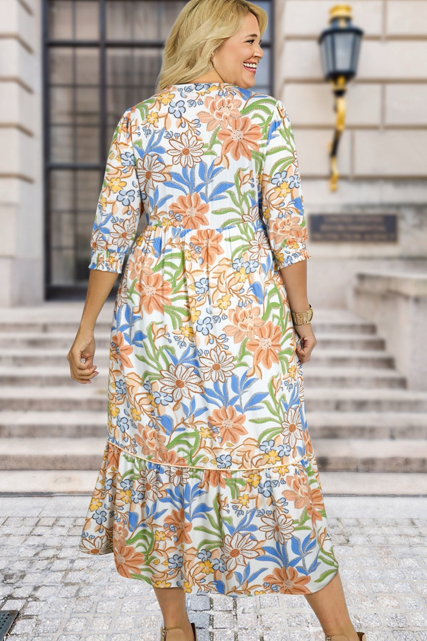 Countryside Florals Midi Dress