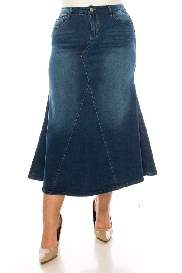 Be Girl Long Flare Hem Skirt