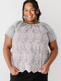Floral Gingham Top