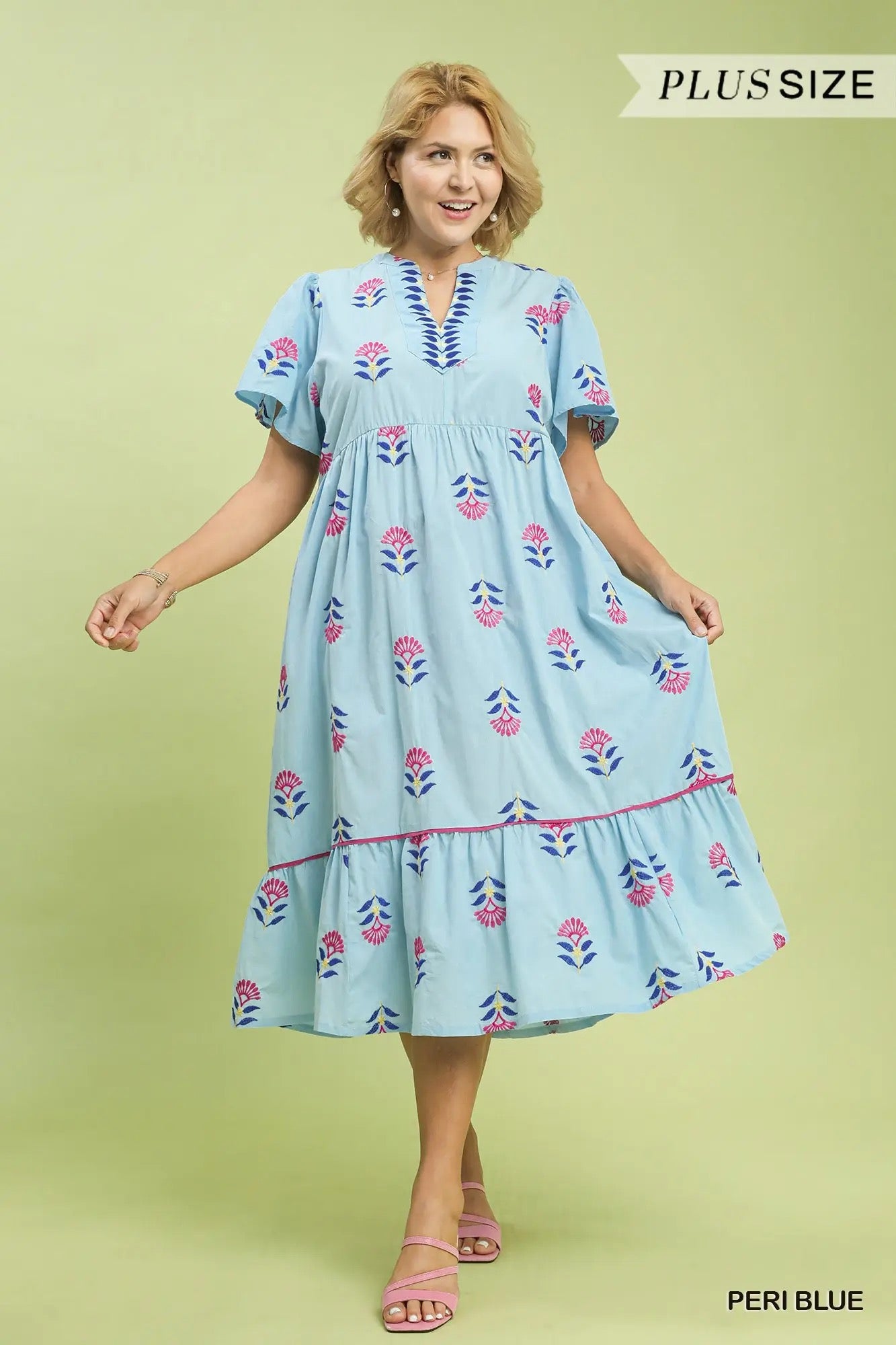 Periwinkle Flowers Dress