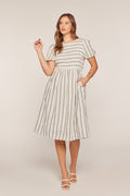 Summer Stripe Midi Dress