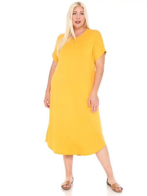 Basic T-Shirt Dress – Perfectly Plus