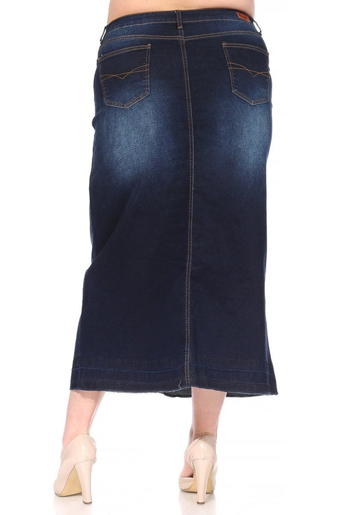 Be Girl Long Dark Denim Skirt