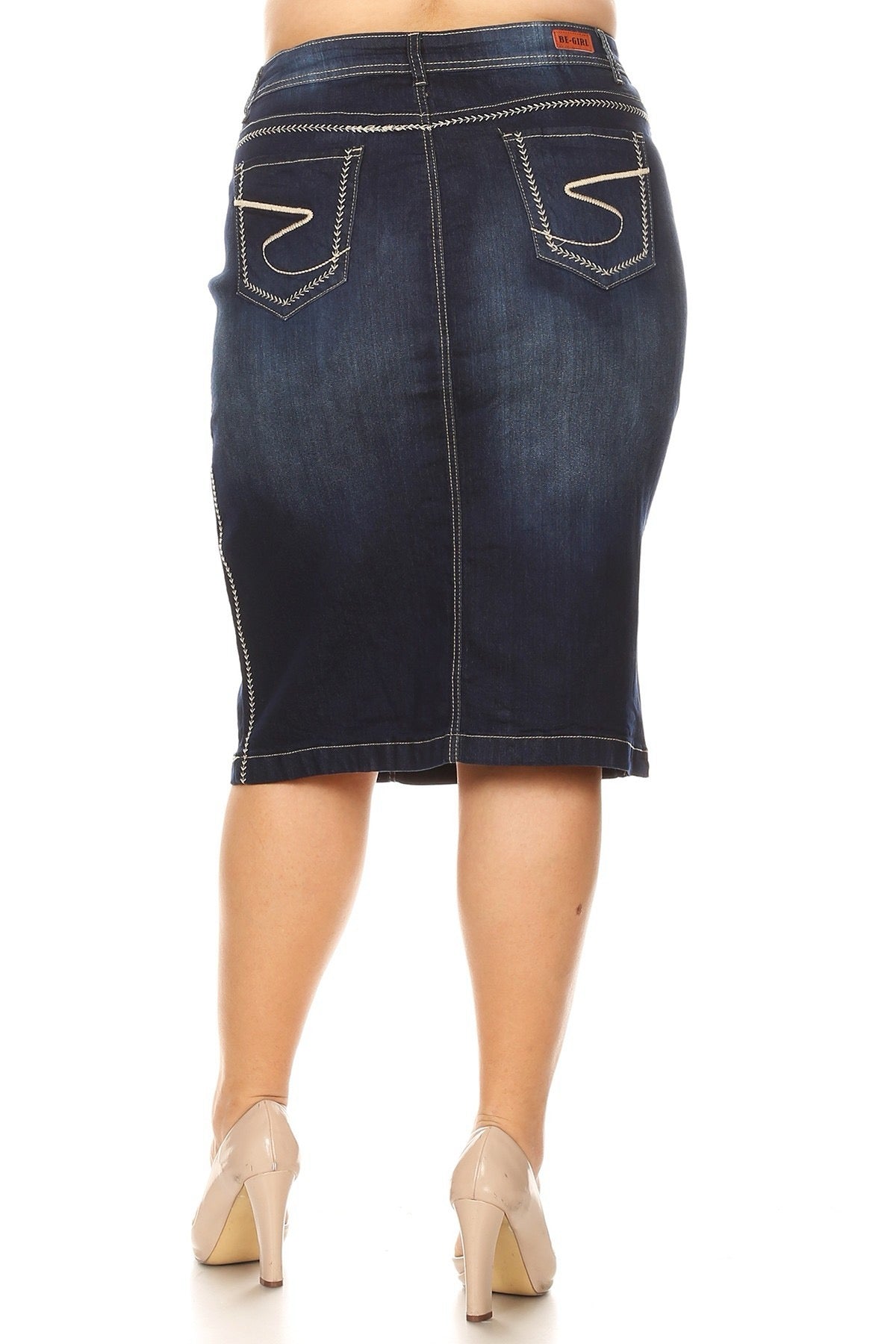 Be Girl Dark Denim Short Skirt