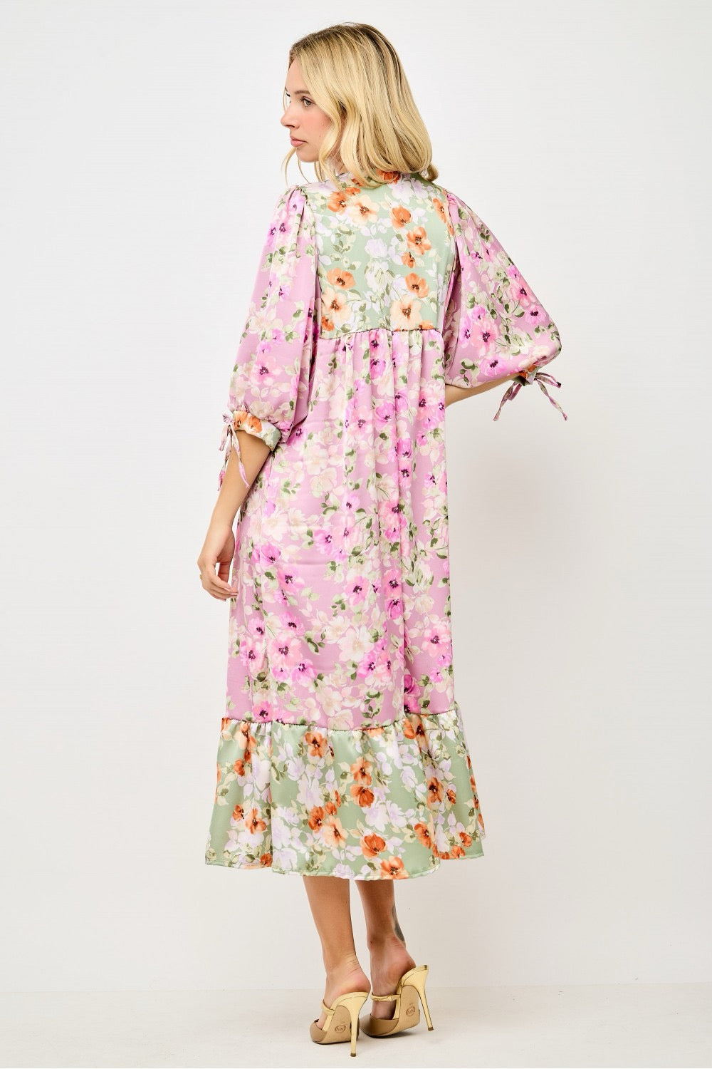 Vintage Garden Midi Dress