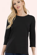 Basic Layering 3/4 Sleeve Top