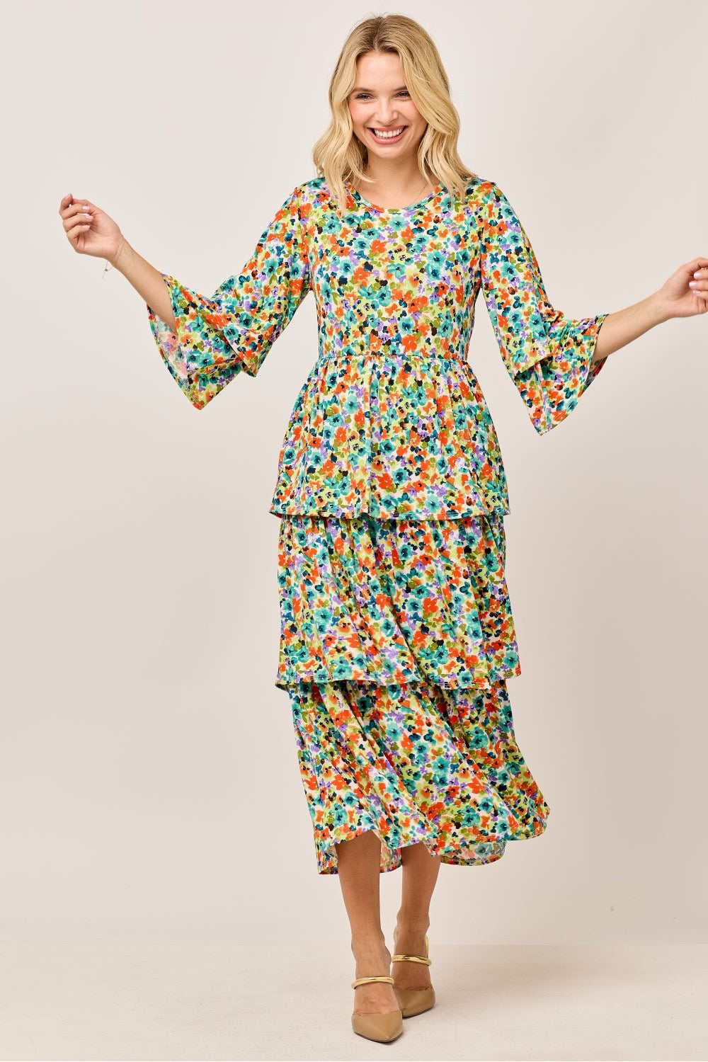 Summer Meadow Ruffle Dress