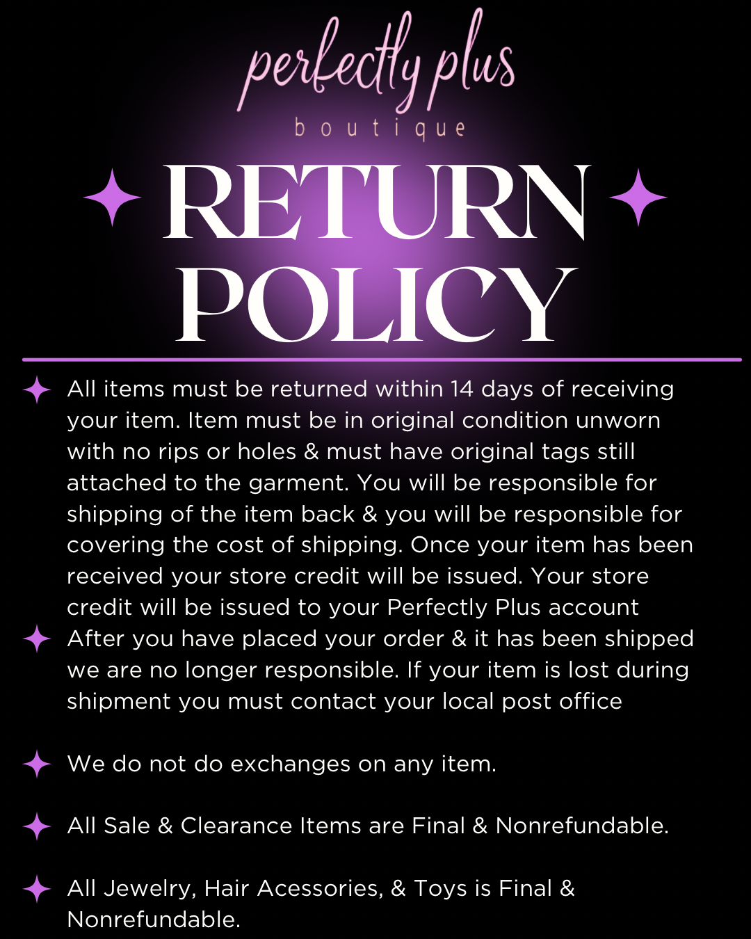Return Policy
